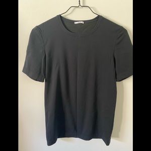 Wolford black stretch top short sleeve